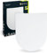 aquaSu® WC-Sitz mit Absenkautomatik Cubeno in D-Form, Weiß, antibakterieller Duroplast Toilettensitz abnehmbar, WC Brille mit Edelstahl-Scharnieren, WC Deckel Sandwich Form überlappend, 40330 6