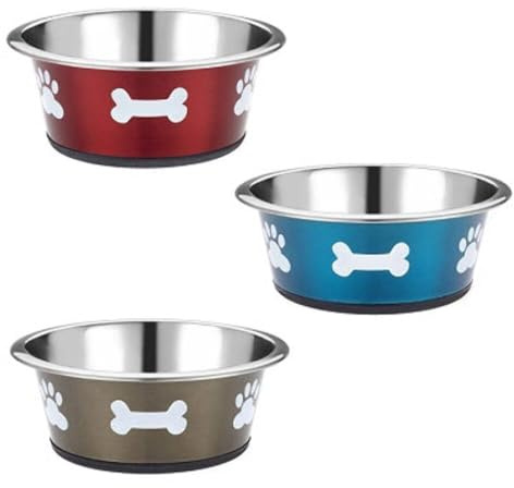 Classic Pet Products Posh Paws Stainless Steel Dog Bowl 900ml