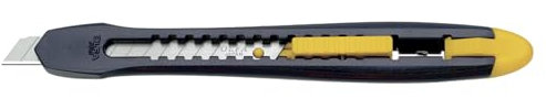 Olfa ES-1 GREEN Cutter, Noir/jaune