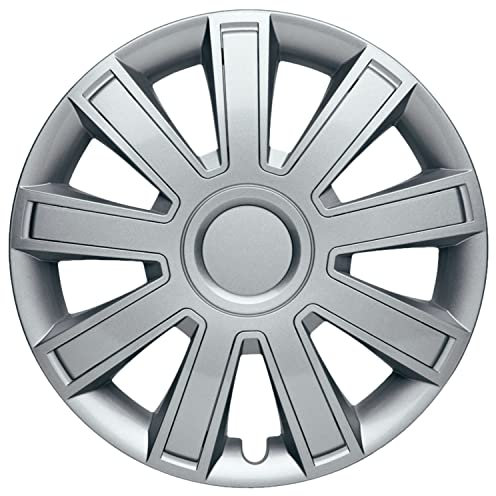 Albrecht 14 Zoll Radkappen silber für Stahlfelgen - Arrow Nylon Lux Radzierblenden aus hochwertigem Kunststoff - Langlebige Radblenden in originaler Albrecht Verpackung - Made in EU