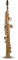 Roy Benson Bb Sopran Saxophon MOD.SS-302 gerade Form lack., inkl. leichtem Rechtecketui