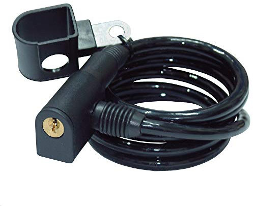 URBAN 450 Fahrradschloss, Starkes Flexibles geflochtenes Stahlkabel, 150 cm, Transporthalterung. Ideal für Fahrrad, Elektroroller, Helm und Mehrzweck.