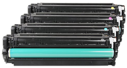 United Toner Rebuilt für HP LaserJet Pro 400 Color M 475 dw - CE410X-CE413A / 305A - Toner Sparset Black, Cyan, Magenta, Yellow - Für ca. 1 x 4.000 & 3 x 2.600 Seiten (5% Deckung)