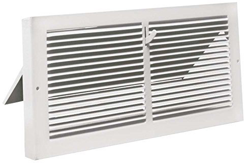 White Steel Baseboard Registers with 7/8 Turn Back (12 x 6) by Imperial Manufacturing