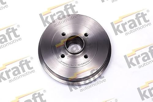 KRAFT AUTOMOTIVE 1x Bremstrommel ohne Radlager Hinten 6065120 Hinterachse, Kompatibel mit: DACIA LOGAN, RENAULT 19 I Chamade, 19 II, 19 II Cabriolet, 19 II Chamade, 19 II Kasten/Schrägheck, CLIO II