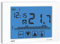 VEMER VE451100 CHRONOS - Termostato Digital Programable de Pantalla Táctil Electrónica para Calefacción y Aire Acondicionado con Adecuado Montaje en Pared, Alimentación Pilas, Blanco