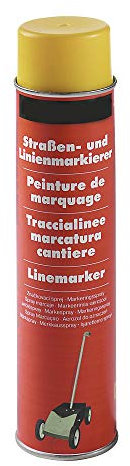 BERASIT Markierungsspray Bodenmarkierung, professioneller Straßen- und Linienmarkierer, per Hand oder mit Markierwagen nutzbar, wetterbeständig, schnell trocknend, 600 ml, Versandeinheit=1 Dose (gelb)