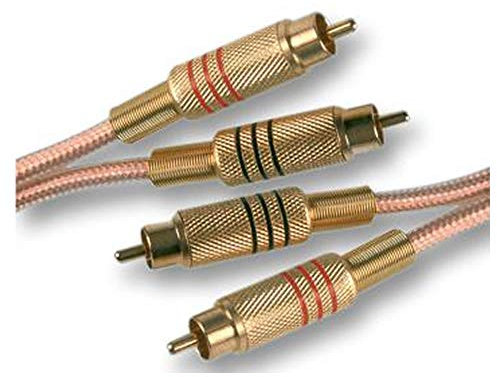 PREMIUM Twin 2x RCA Phono Male Plug to Plug Lead 0.5m to 5m Audio Speaker Cable (4m)