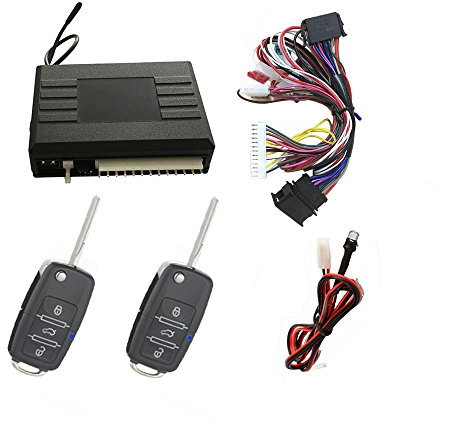 LLCTOOLS KfZ Dog - Funkfernbedienung für Zentralverrieglung | Keyless Open mit Klappschlüssel | Plug & Play-Kit Installation | Fahrzeugspezifisch mit Klappschlüssel