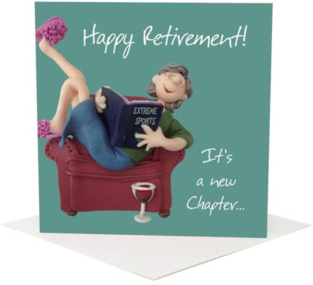 Fax Potato Grußkarte / Glückwunschkarte zur Rente ?Happy Retirement. It?s A New Chapter?