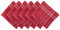 DII French Stripe, Tisch-Servietten-Set, Bauernhaus-Stil, 50,8 x 50,8 cm, Rot Chambray, 6 Stück