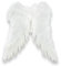 Engelsflügel weiß 100x95 cm Engel White Angel Fee