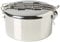 Zebra Stainless Steel Food Box and Pan with Snap on Lid, 14cm, Silver