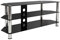 mountright TV Stand Unit With Black Glass Shelves For Televisions 32 Up To 60 Inch - 120 CM Wide Large Table