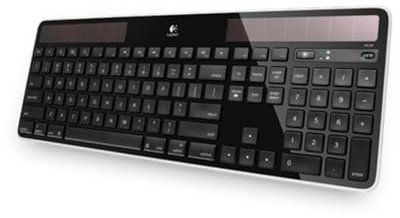 Logitech K750 Teclado Inalámbrico Solar para Windows, Disposición QWERTY Pan Nordic - Negro
