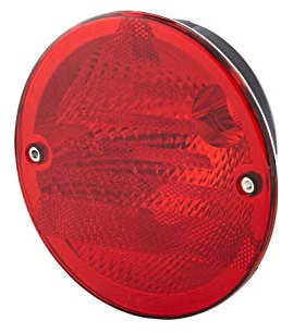 HELLA 2NE 344 610-027 Nebelschlussleuchte - Halogen - 12V - Einbau | Lichtscheibenfarbe: rot - Kabel: 200mm - hinten