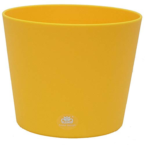 Kunststoff Blumentopf Flori 14 gelb Ø 14.0cm H 12.0cm