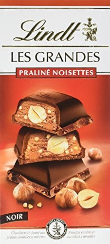 Lindt les grandes hazelnut praline 225 g black - set of 3