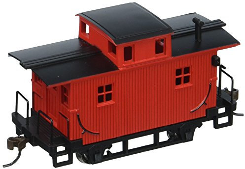 Bachmann Trains Painted, Unlettered - Red Bobber Caboose
