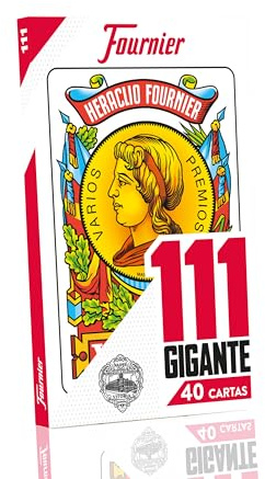 Fournier Nr. 111 Großes Deck mit 40 Riesenkarten, Rot (F21597)