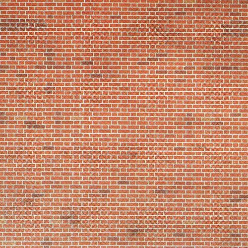 Metcalfe OO54 Red Brick Sheets (8)