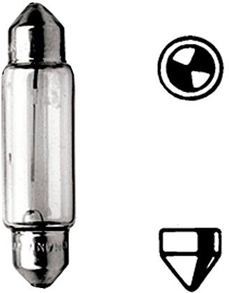 HELLA 8GM 002 091-121 Glühlampe - Soffittenlampe - Standard - 12V - 18W - Sockelausführung: SV8.5-8 - Schachtel - Menge: 10