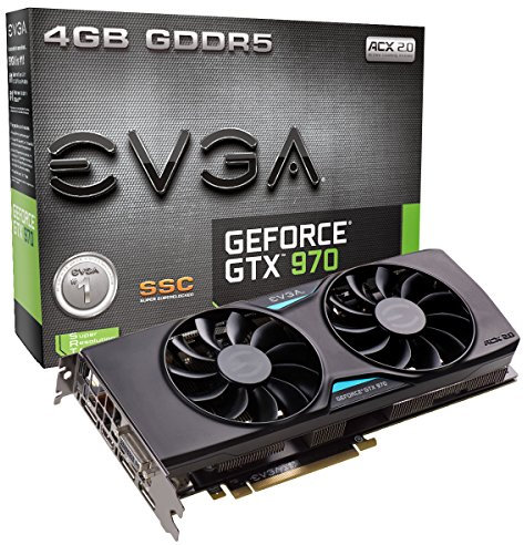 EVGA Nvidia GTX 970 SSC ACX Cooling 2.0 4 GB Graphics Card