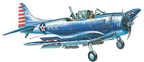 GUILLOW's Douglas SBD-3 Dauntless 1003 Powered Balsa Flying Model Kit