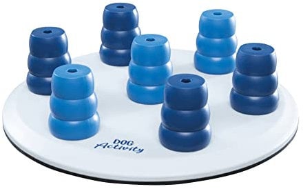 TRIXIE Hundespielzeug Intelligenz Dog Activity Strategiespiel „Solitär“ – Anspruchsvolles Intelligenzspielzeug für Hunde zur Beschäftigung, ø 29cm – 32017