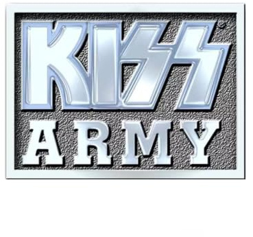 Kiss Anstecknadel: Armee-Block.