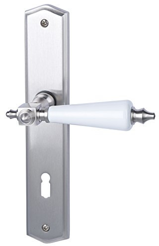 Alpertec 32780600 Türbeschlag Excellent Platon Langschildgarnitur für Zimmertüren Türklinke Türdrücker Türgriffe …
