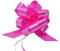 30 COCCARDE AUTOMONTANTI AUTOTIRANTI 3,0 CM DIAMETRO 10 CM MATRIMONIO AUTO CASA NOZZE BATTESIMO COMUNIONE FIOCCO (FUXIA)