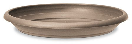 Scheurich Untersetzer aus Kunststoff, Living Taupe, 44 cm Durchmesser, 6,5 cm hoch