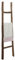 Biscottini Leiter aus Holz 40x8x150cm - Holzleiter Vintage deko - Naturlich Leiter handtuchhalter - Leiter Holz Made in Italy