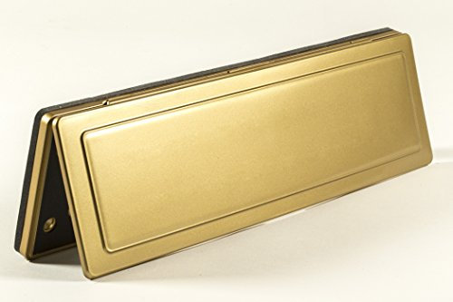 Magflap Magnetischer Briefkasten-Zugluftstopper, Beschichtung mit Messingoptik