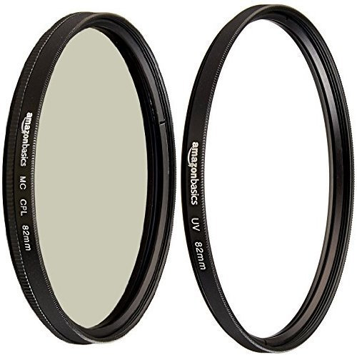 Amazon Basics - Polarizzatore circolare - 82mm & Filtro di protezione UV - 82mm