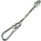 Garden Games Swing Hooks Heavy Duty M12 Swing Hanger Bolts with Carabiner Clips to Hang Swing Accessories or Swing Seats from a Climbing Frame or Swing Frame (Single)