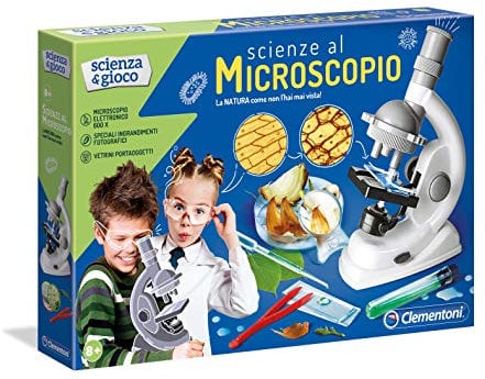 Clementoni- Ciencia y Juego Microscopio Científico, Multicolor (13966), de 9 a 14 años