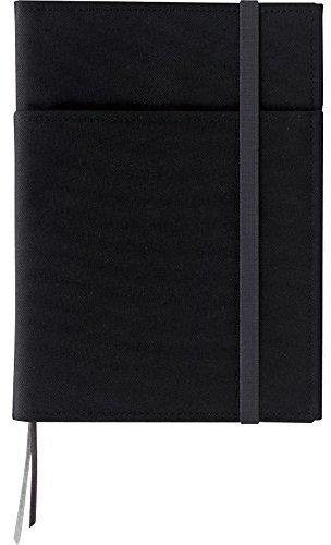 KOKUYO Systemic Refillable Notebook Cover – Twin Ring mit Edge Title – A5 (5,8 x 8,3 Zoll) – Normal Rule – 28 Leinen x 50 Sheets – Black Cover (Japan Import)