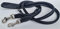 Luxus HUNDELEINE, RundeLeine, 220cm/12mm, Echt Nappa Leder+Schwarz, 3xVerstel(9/4/14/83)