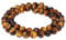 Tigerauge Steinperlen Perlen 8mm Edelstein Naturstein Kette Armband Ring Kugel AZG70