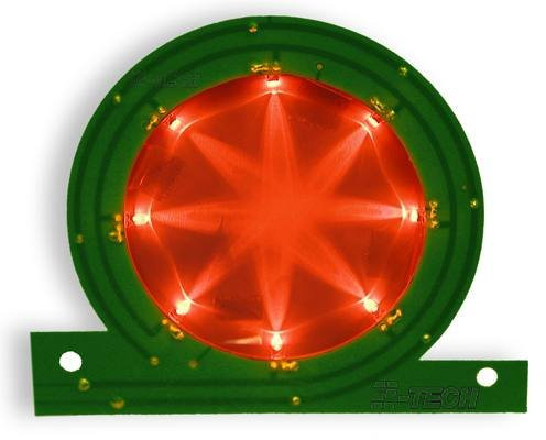 2-TECH Logo Modding Beleuchtung orange für XBOX