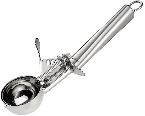 Lagostina I Cucinieri Porzionatore Gelato Automatico, Acciaio Inossidabile, 23 cm
