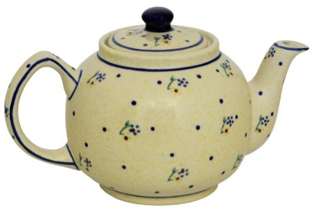 Original Bunzlauer Keramik Teekanne 1,00 Liter im Dekor 111