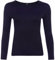 WearAll Ladies Long Sleeve T-Shirt Top Womens - Navy Blue - 12/14