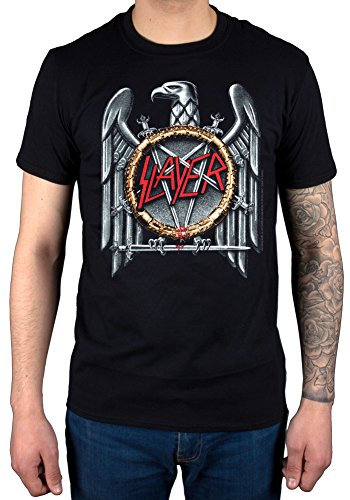 Offizielles Slayer Silver Eagle T-Shirt Band Metallica USA