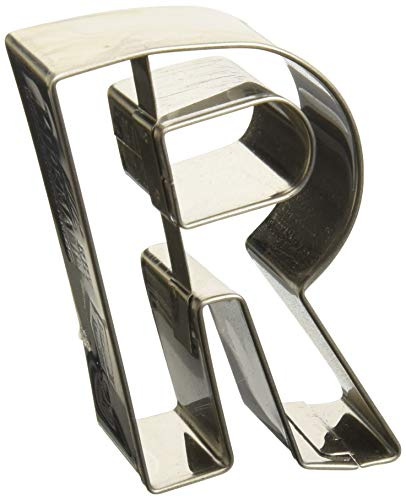 Birkmann, Ausstechform Buchstabe R, Grau, 6 cm, Edelstahl