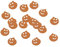 500 Stk Kürbisse Streuteile Tischschmuck Halloween orange Kürbis Deko Streudeko Tischdeko Herbst Party Dekokürbisse Halloweendeko Tischschmuck orange