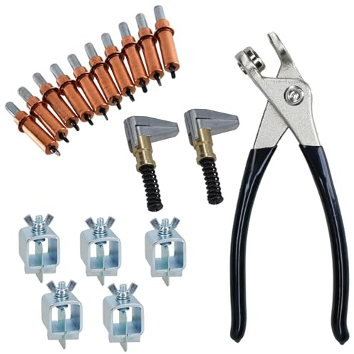 AB Tools Intergrips Weld Clamps Sheet Metal Fasteners 5pk With Cleco Temporary Rivets