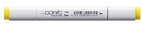 COPIC Classic Marker Typ Y - 06, Yellow, professioneller Layoutmarker, mit einer breiten und einer feinen Spitze
